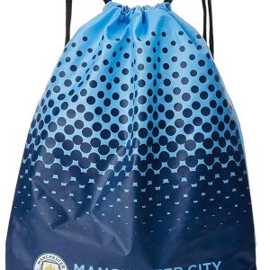 Manchester City FC Official Fade Football Crest Drawstring Sports/Gym Bag