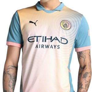 Men’s Manchester City FC 2024/25 Replica Definitely City Jersey - Pink
