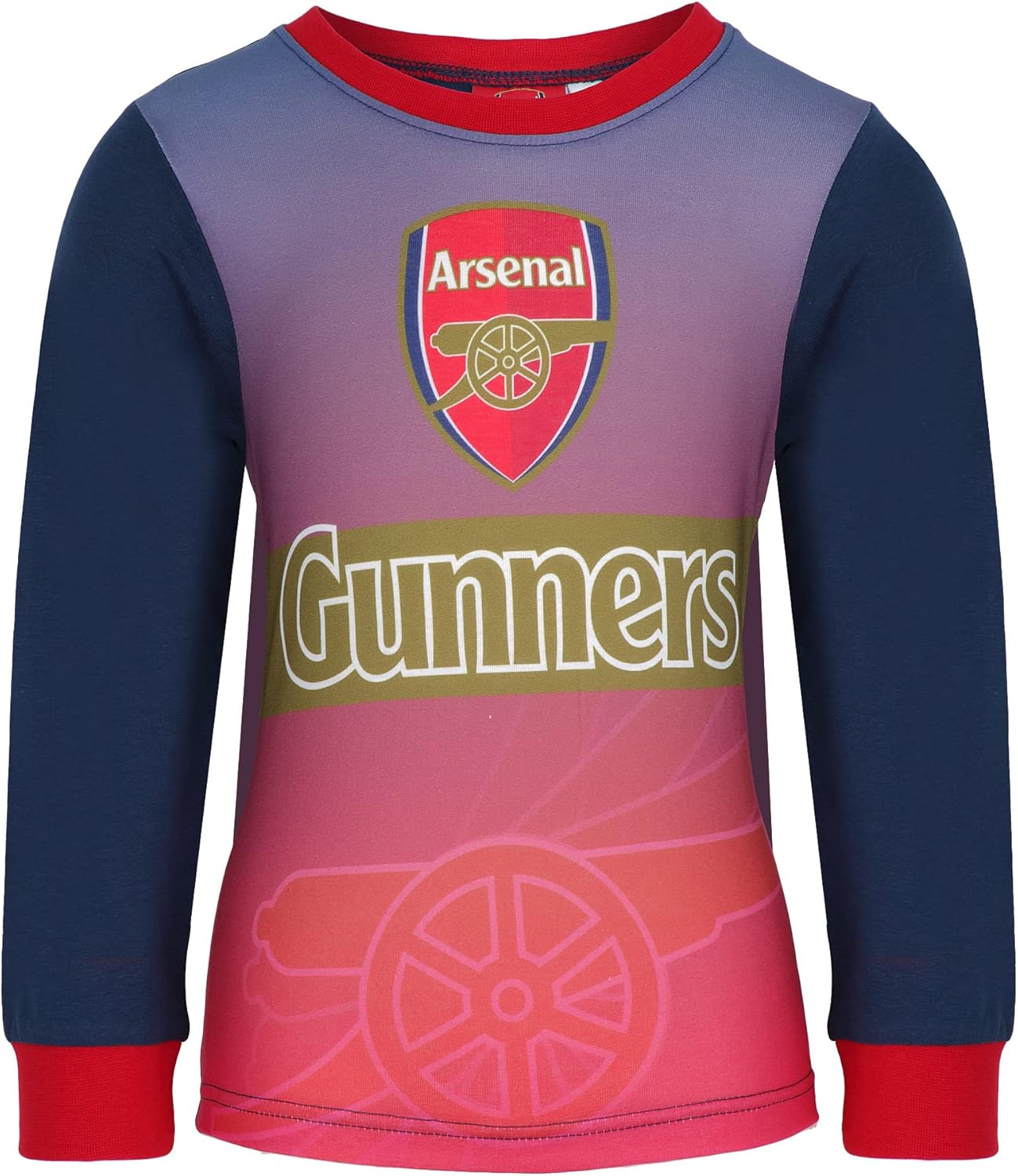 Merchimpo Official Football Club Kids Pyjamas, Arsenal FC, Boys and Girls Long Sleeve PJs, Sizes 2-12 Years - Image 2