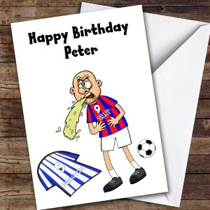 Palace Vomiting On Brighton Funny Brighton Football Fan Birthday Card | Personalised Birthday Card | Funny Football Birthday Card for Him | Brighton Fan Birthday Card