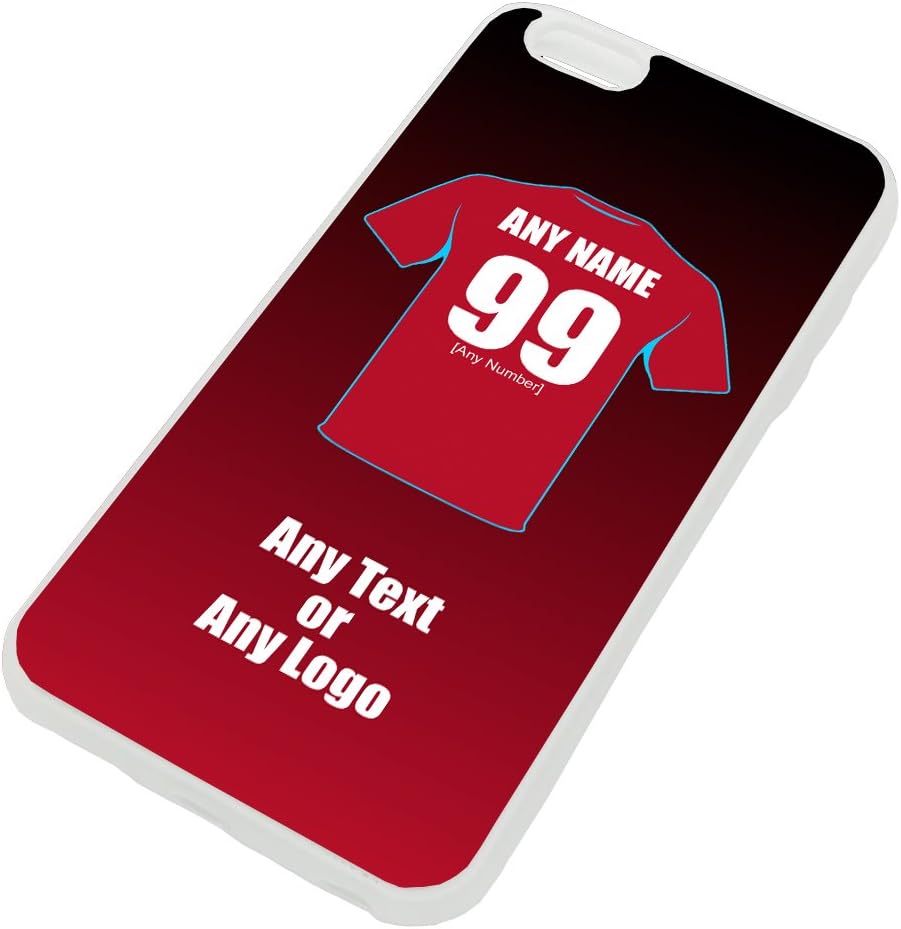 Personalised Gift - Burnley iPhone 6 / 6s Plus Case (Clear Transparent, Football Club Design Theme) - Any Name/Message on Your Unique - Apple 6+ 6s+ 6Plus 6sPlus TPU Mobile Cover - The Clarets