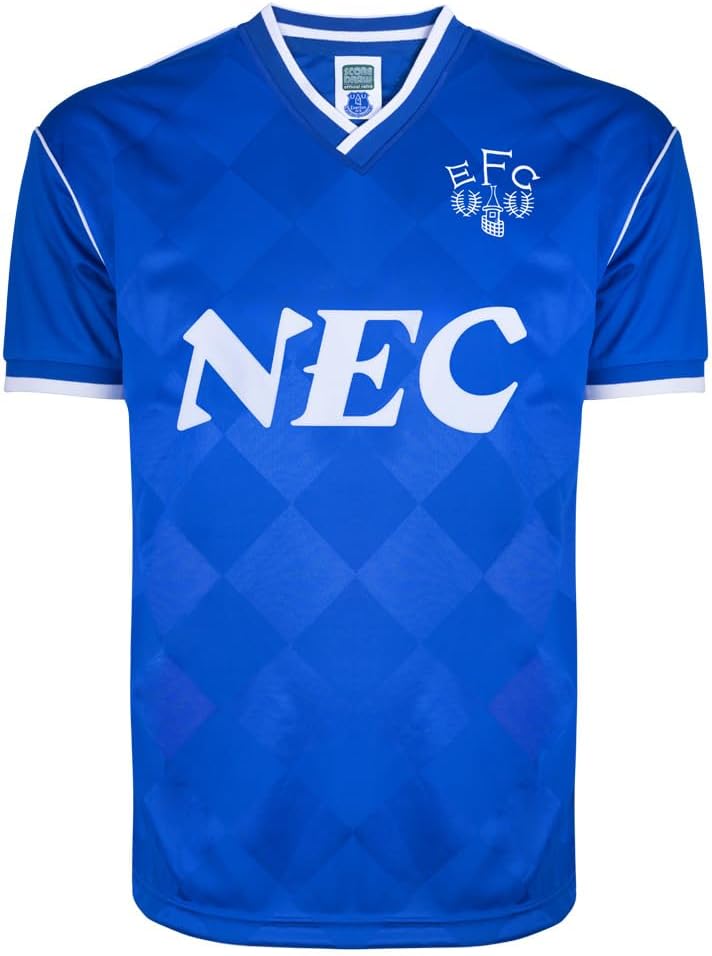 Score Draw Everton 1987 Retro Football Shirt