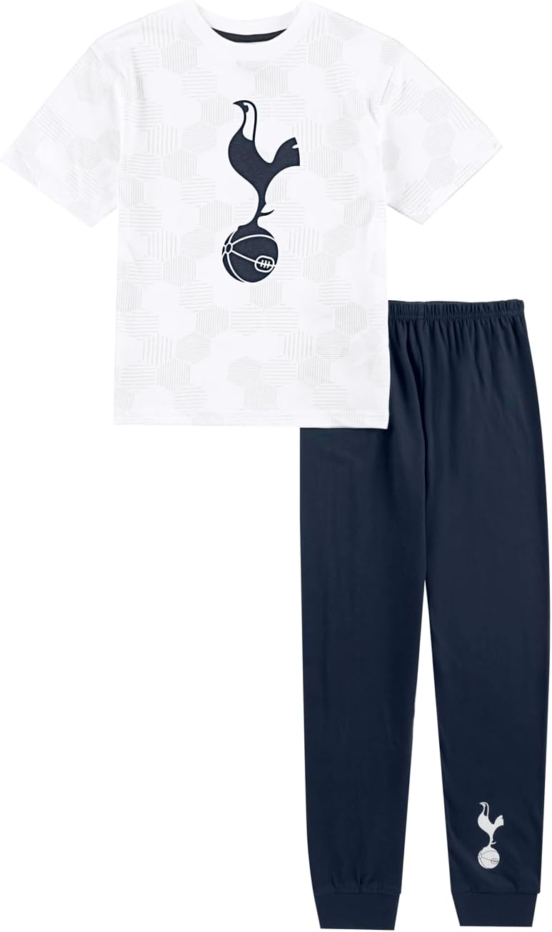 Tottenham Hotspur Boys Pyjamas | Spurs Pjs For Boys | Football Gifts for Boys | Official Spurs Merchandise Clothing Nightwear