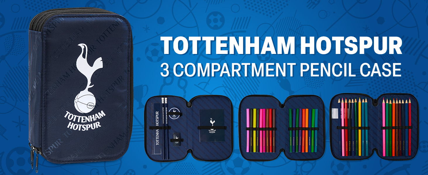 Tottenham Hotspur F.C. Filled Pencil Case, Stationery Set