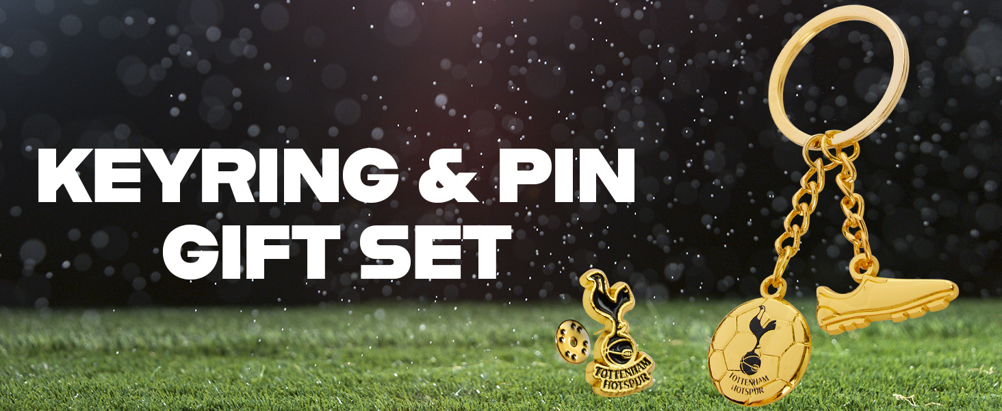Tottenham Hotspur F.C. Keyring and Pin Badge Gift Set