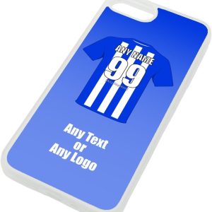 UNIGIFT Personalised Gift - Brighton and Hove iPhone 7 Plus / 8 Plus + Case (Football Design) - Any Name Message Unique TPU Mobile Cover Apple - Club