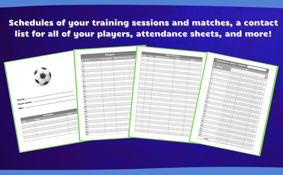 Schedules, contact list, attendance sheets, and more!