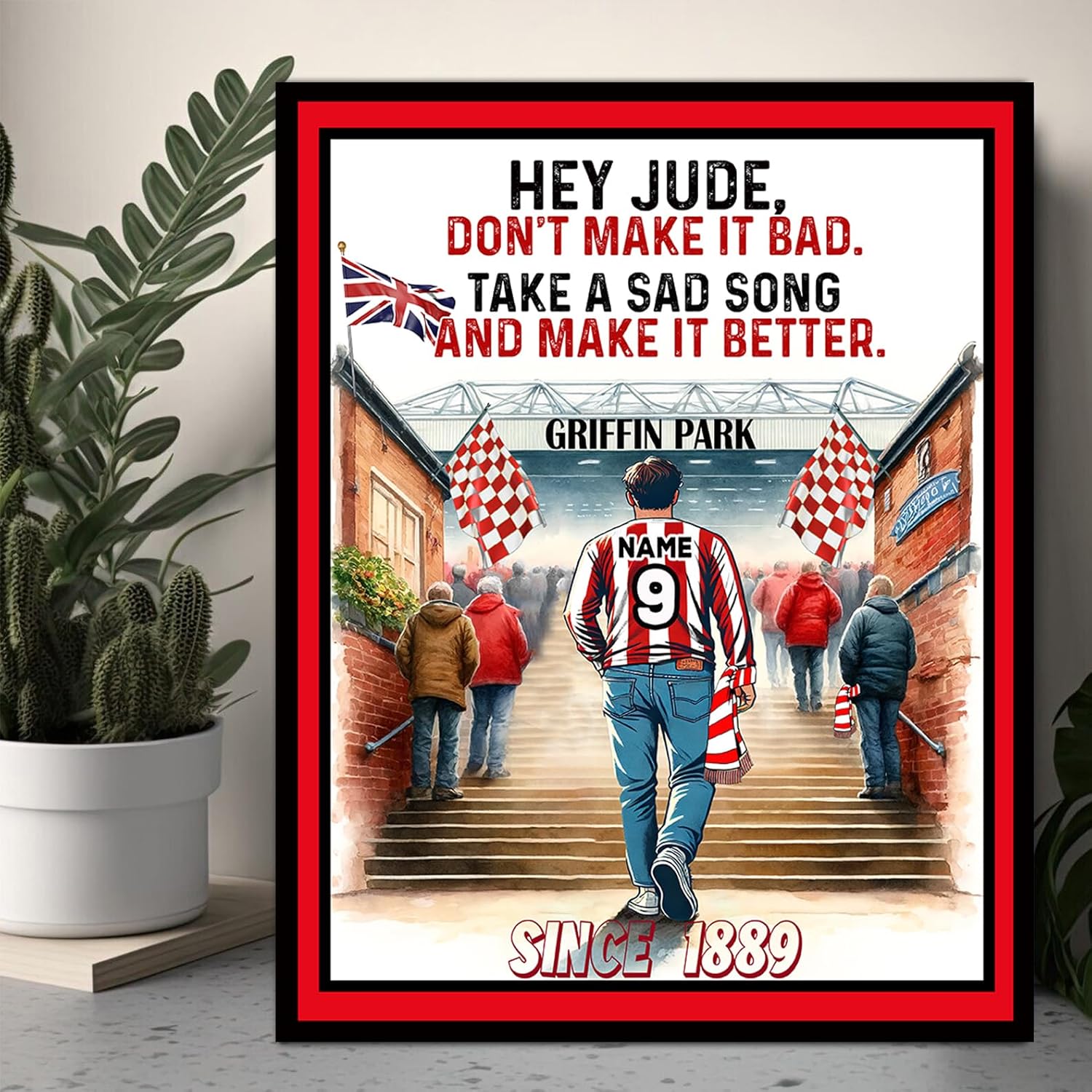 Personalised Brentford Football Metal Wall Sign, Vintage Retro Club Plaque, Match Day Keepsake, Man Cave Home Bar Decor Birthday Father's Day Gift - SFS10 - Image 6