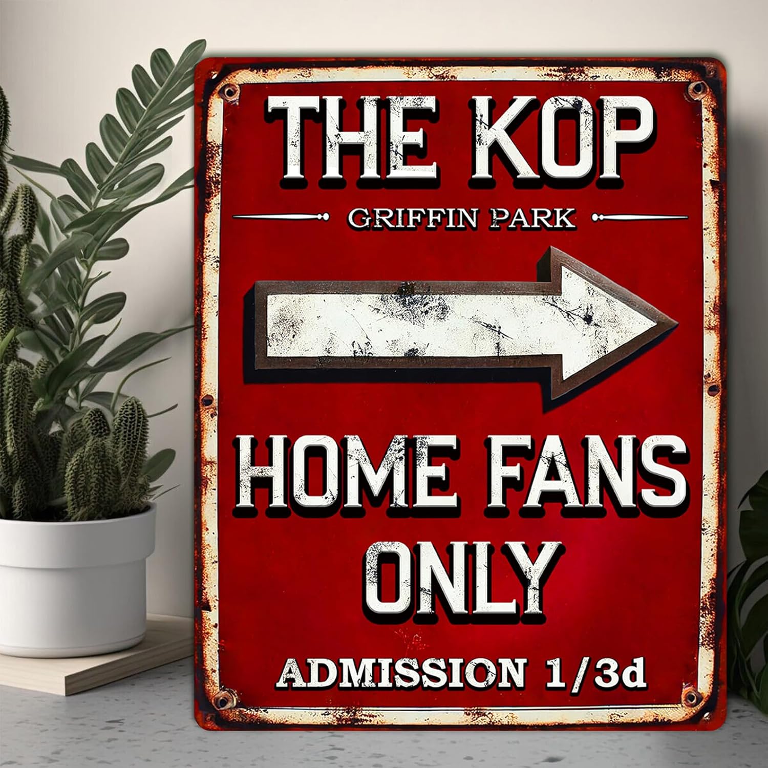 Brentford Metal Wall Sign, Home Fan Vintage Retro Football Club Plaque, Match Day Keepsake, Man Cave Home Bar Decor Birthday Father's Day Gift - HF08 - Image 4