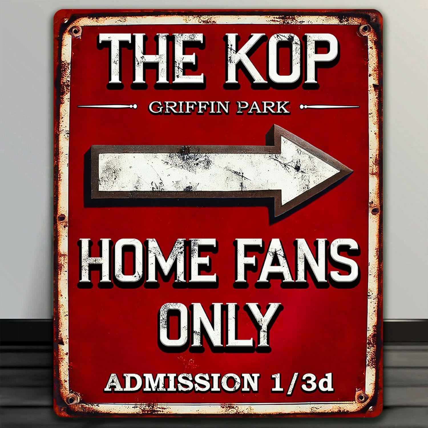 Brentford Metal Wall Sign, Home Fan Vintage Retro Football Club Plaque, Match Day Keepsake, Man Cave Home Bar Decor Birthday Father's Day Gift - HF08 - Image 5