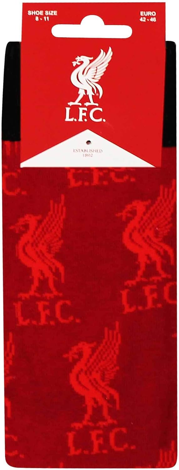 LFC Official Mens Liverpool Football Crest Socks (Adults Size 8-11) - Image 3