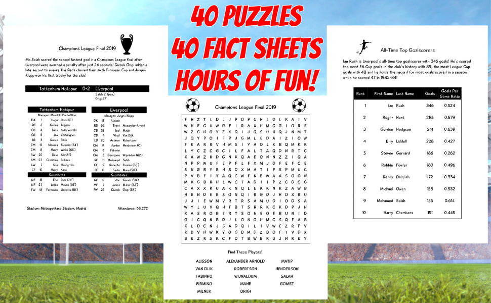 40 Puzzles, 40 Fact Sheets, Hours of Fun!