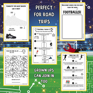 Football activity book for boys