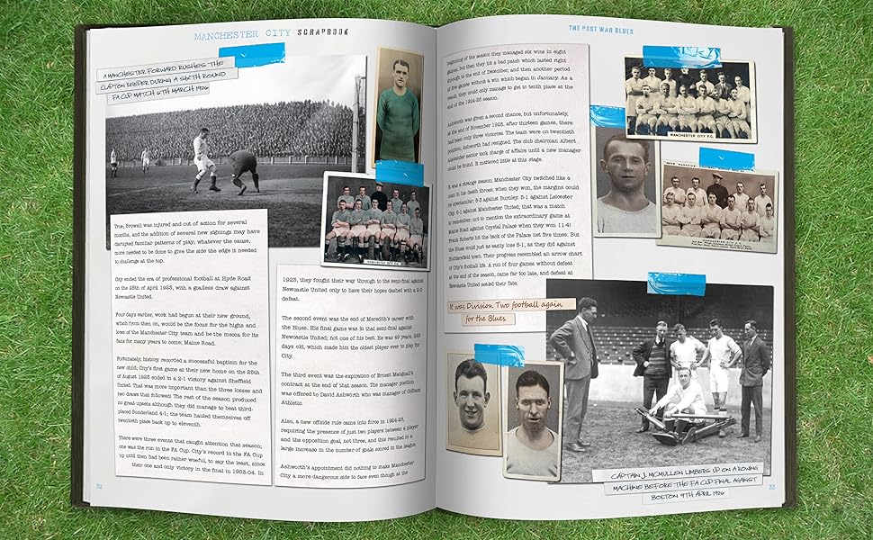 Man City Scrapbook Open Book 970 x 600