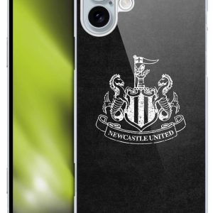 Head Case Designs Officially Licensed Newcastle United Football Club Distressed Crest Hard Back Case Compatible With Apple iPhone 16 Plus
