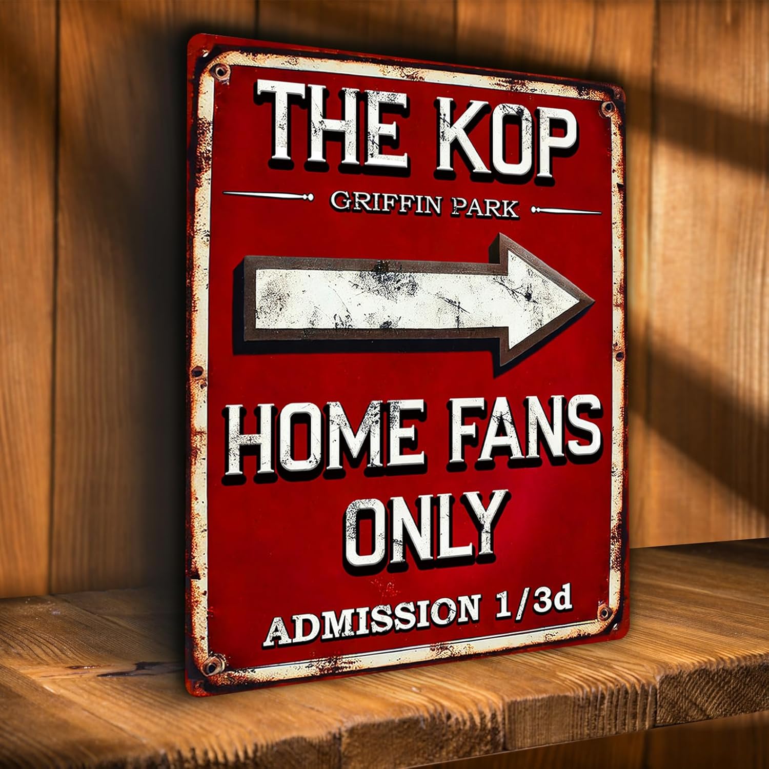 Brentford Metal Wall Sign, Home Fan Vintage Retro Football Club Plaque, Match Day Keepsake, Man Cave Home Bar Decor Birthday Father's Day Gift - HF08 - Image 2