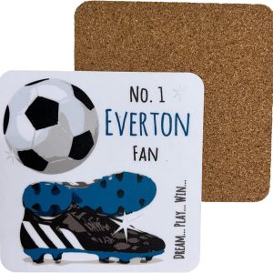 Everton Blues Toffees FC Football Club Fan - COASTER DRINK MAT - by WHITE COTTON CARDS (C-FN6)