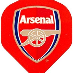 FOCO Officially Licensed Arsenal Football Club Dart Flights Extra Thick 75 Micron - 3 Sets per pack (9 darts Flights in total) - Professional Darts Accessories
