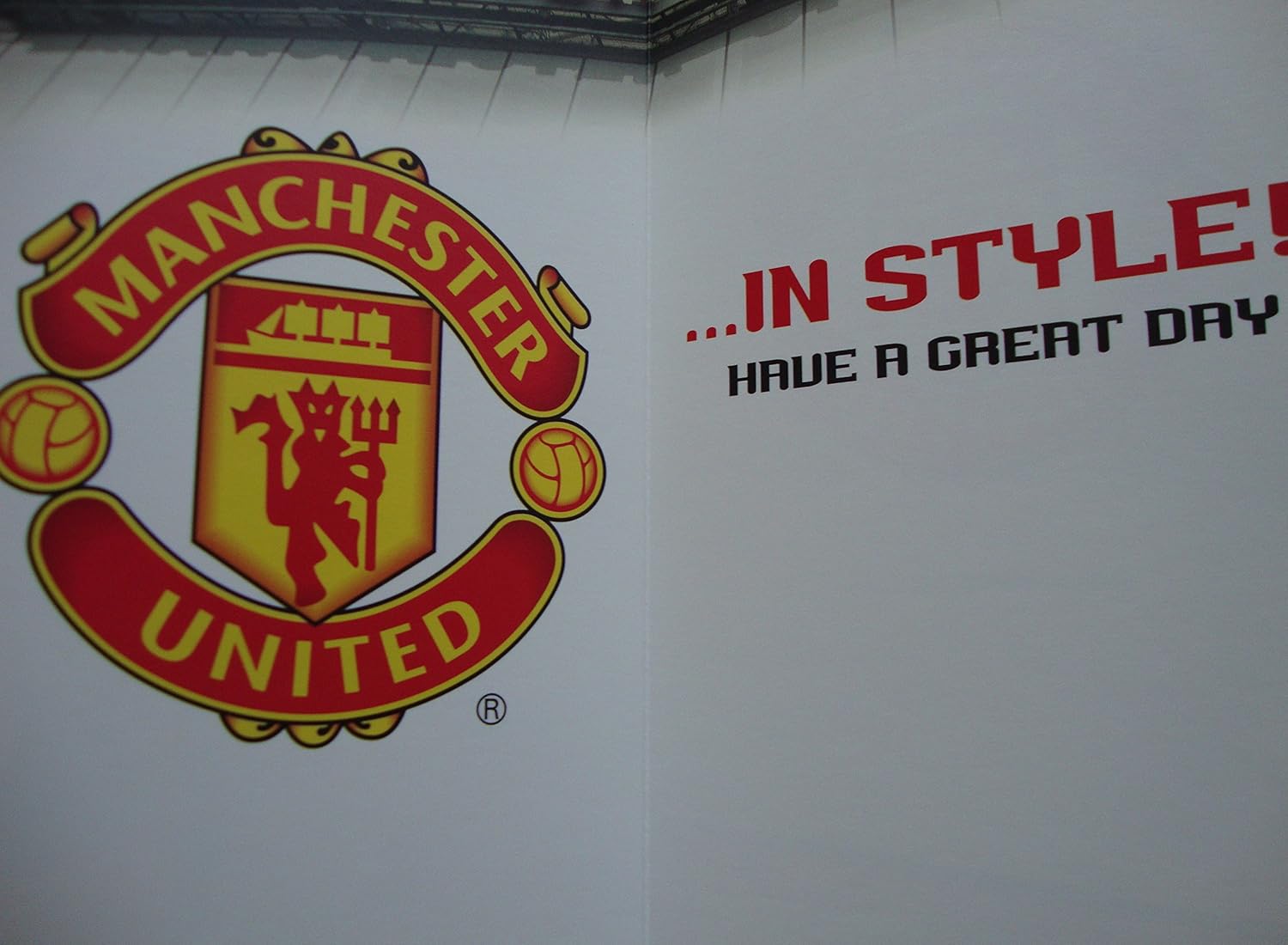 Happy Birthday Card, Manchester United Birthday Card, Man U Birthday Card, Manchester United FC Birthday Card, Man U Football Club Bithday Card - Image 2