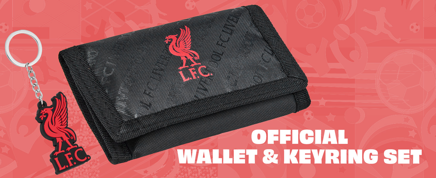 Liverpool F.C. Sports Fan Trifold Wallet Accessories Set