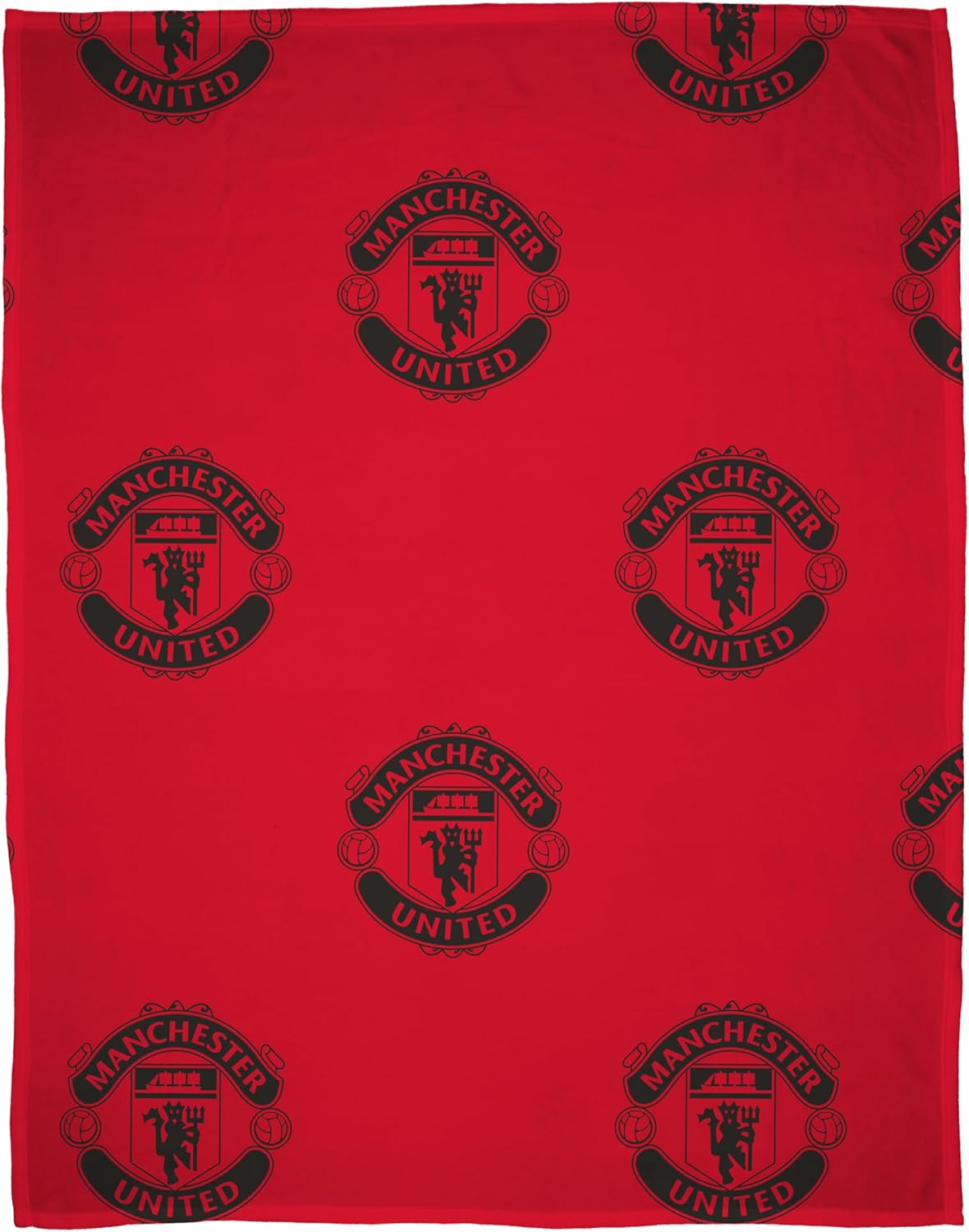Manchester United FC Character World Official Fleece Blanket | Super Soft Warm Throw with Sherpa Reverse, Football Team Design | Perfect For Home, Bedroom, Sleepovers & Camping | Size 120 x 150cm - Image 2