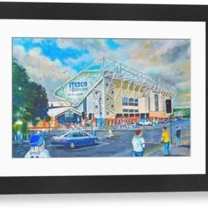 Media Storehouse Elland Road Stadium Fine Art Framed Print - Leeds United Football Club - Modern Frame 22"x18" (58x48cm) (14645921)