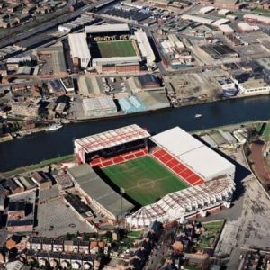 Media Storehouse Nottingham Football Grounds Aerial Print 1995 - Print 10"x8" (25x20cm) (1106047)