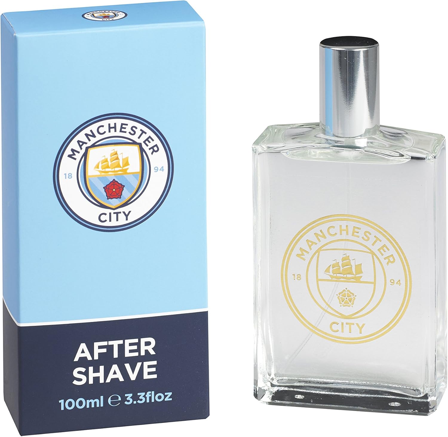 New Official Manchester city FC Aftershave - Great football gift for Dad, men, kids, granddad- New range 2020 - great Present. 100ml aftershave. official merchandise.
