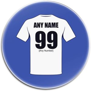 Personalised Gift - Fulham Glass Round Coasters (Football Club Design Theme, Colour Options) - Any Name/Message on Your Unique Mat Pad - The Cottagers Whites Lilywhites