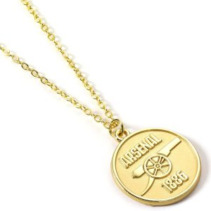 The Carat Shop Arsenal Football Club Gold Tone Crest Necklace