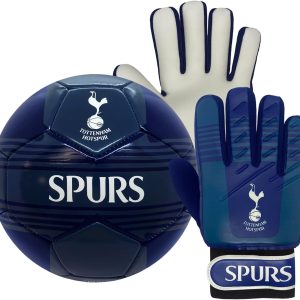 Tottenham Hotspur - Children's Football Set - Goalkeeper Gloves & Football - Official Merchandise - Gift - Size 4
