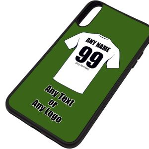 UNIGIFT Personalised Gift - Fulham iPhone X/Xs Case (Football Design Color) - Any Name Message Unique TPU Mobile Cover Apple - The Cottagers Lily Whites Club