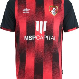 Umbro Men's A.F.C. Bournemouth Soccer Club 20/21 Home Jersey, Red/Black