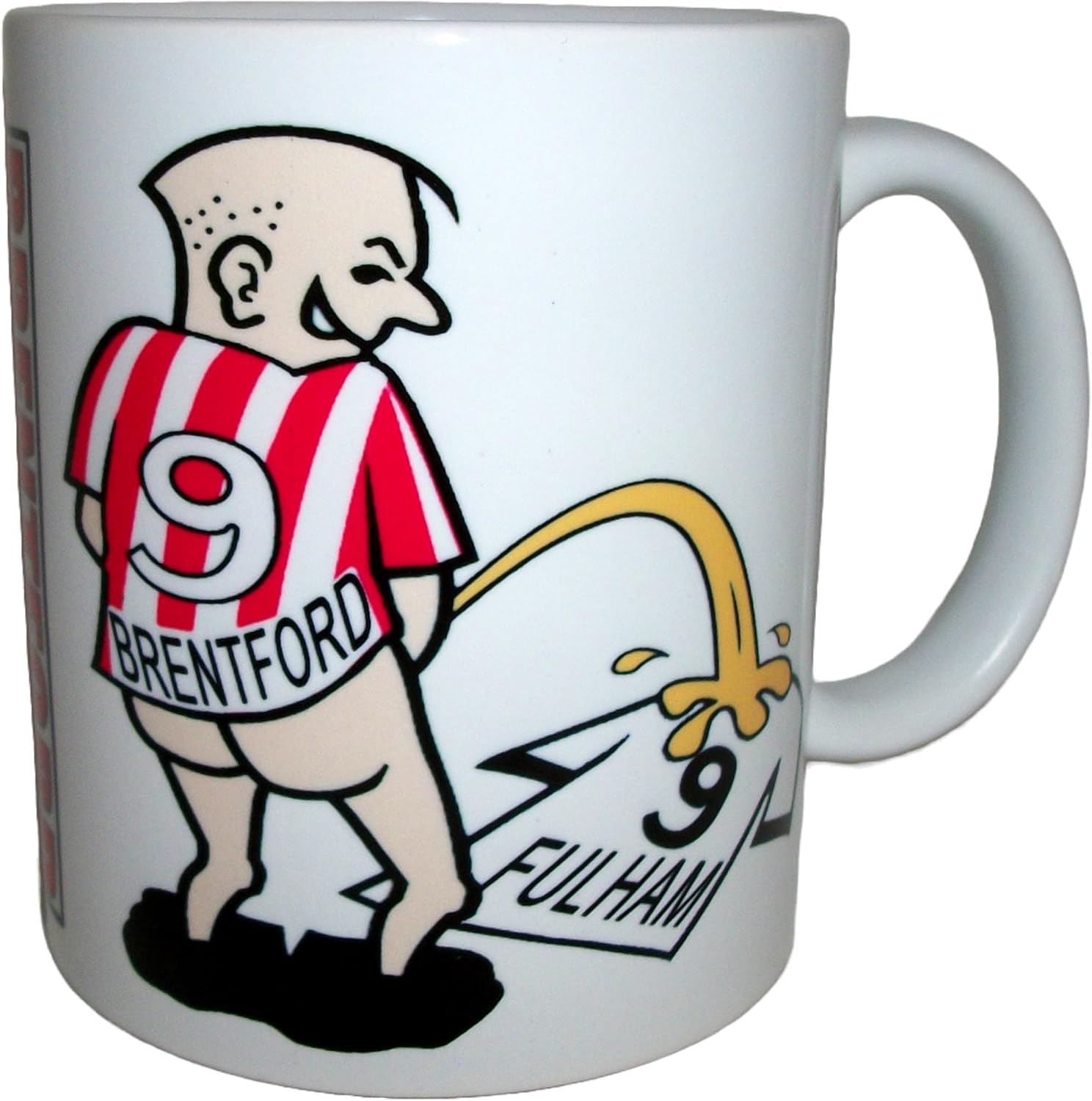 Wee On Funny Football Team Shirt London Fan Rivalry Tea Coffee Mug (Brentford (weeing on Fulham))