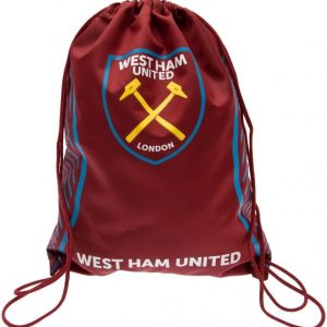 West Ham United F.C. Gym Bag SV Official Merchandise,Burgundy
