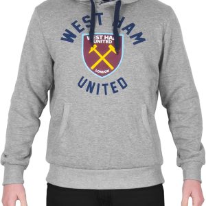 West Ham United FC Mens Hoody Fleece Graphic OFFICIAL Football Gift