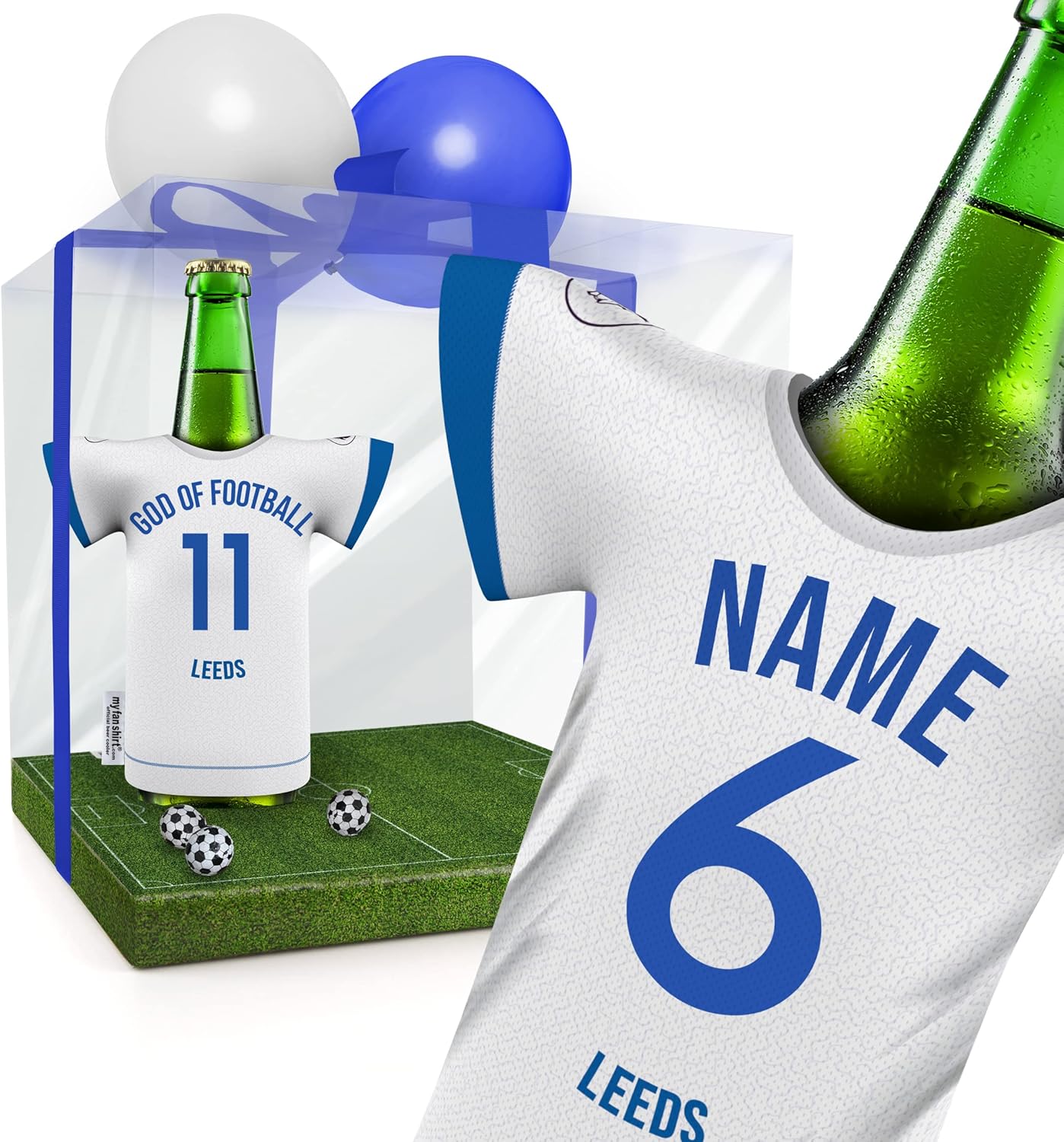 Men's Gift Box intended for LEEDS Utd. - Supporters PERSONALISED | Fan Gift Set Men Boyfriend Father's Day Birthday Christmas Easter | Official Shirt Cooler by MYFANSHIRT.com UKUK