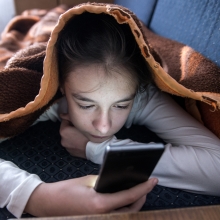girl on phone