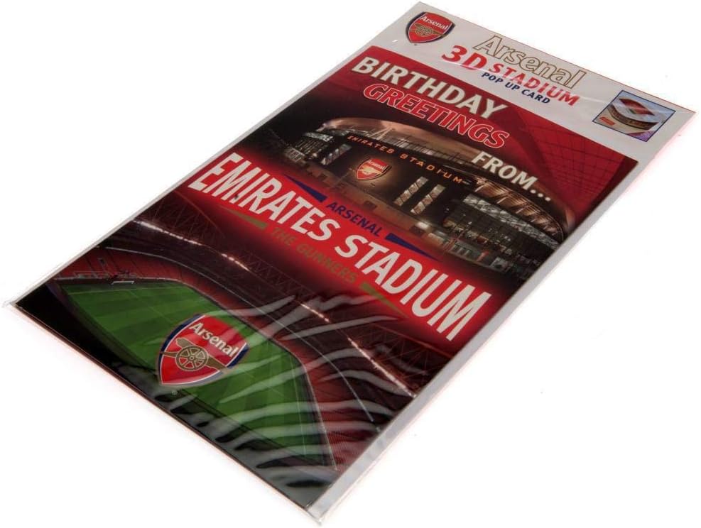 Arsenal F.C. Official ,Multi,3848 Birthday Card - Club Stadium Pop Up Card - Image 3