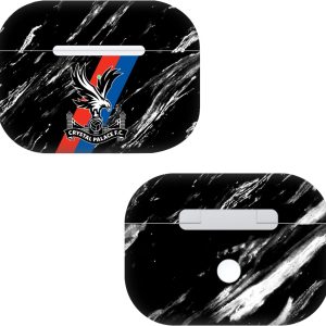 Head Case Designs Officially Licensed Crystal Palace FC Black Marble Logo Art Vinyl Sticker Skin Decal Cover Compatible With Apple AirPods Pro