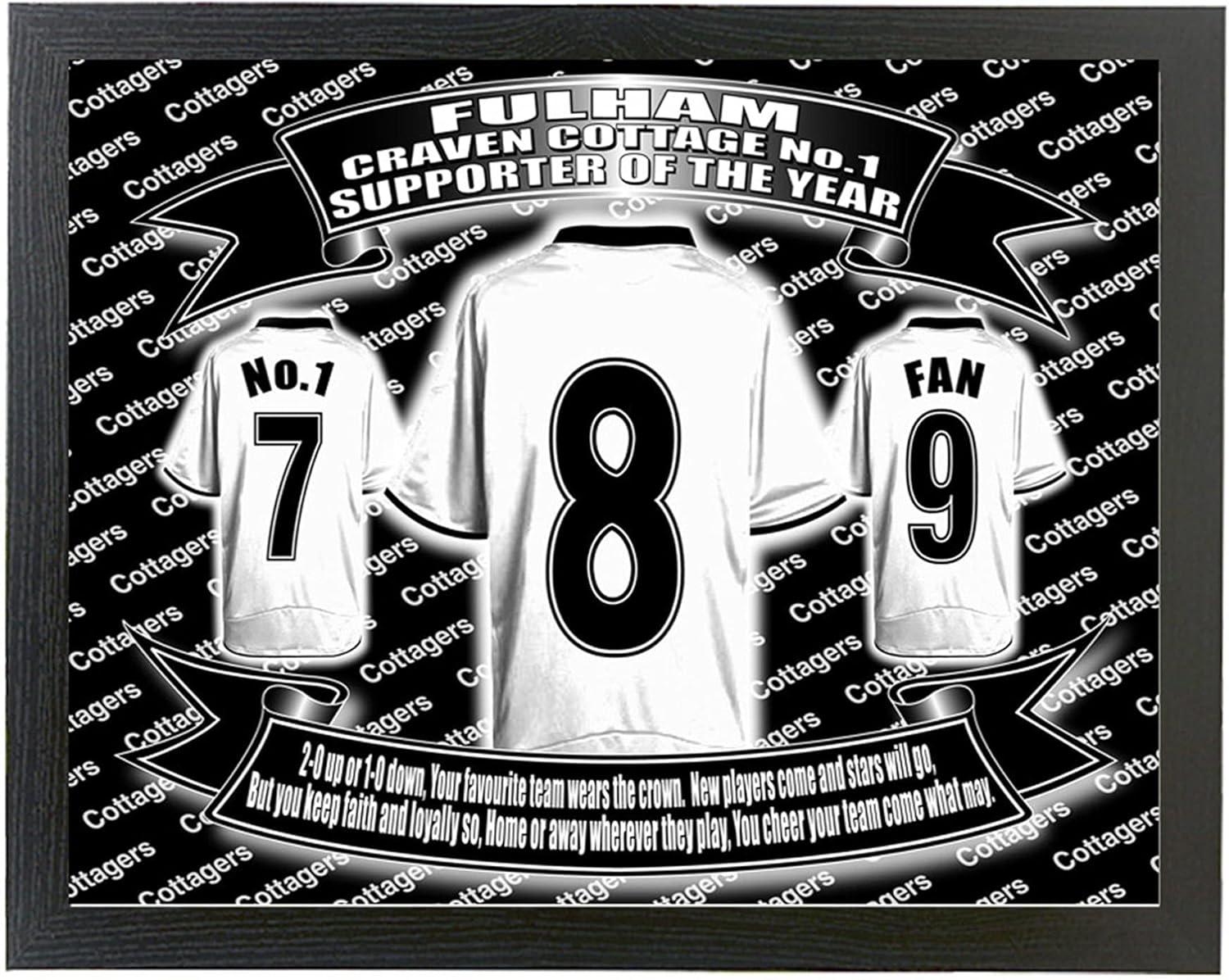Fulham Football Shirt Lap Tray Gift - Image 2