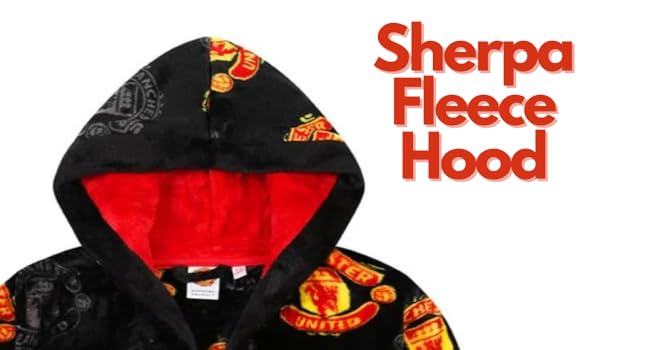 man united fleece robe