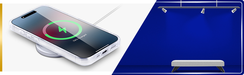  flexible TPU case magsafe protective wireless shock-proof phone iPhone Galaxy cover clear