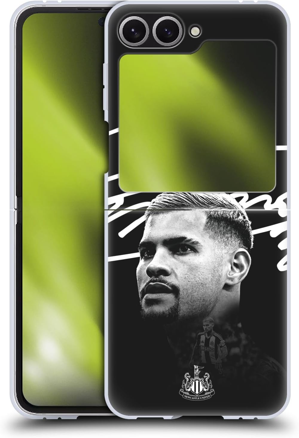 Head Case Designs Officially Licensed Newcastle United Football Club Bruno Guimarães 2024/25 First Team Hard Back Case Compatible With Samsung Galaxy Z Flip6