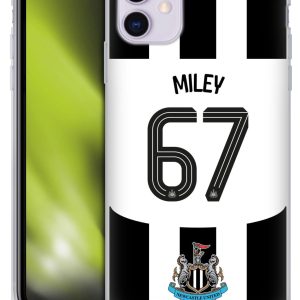 Head Case Designs Officially Licensed Newcastle United Football Club Lewis Miley 2024/25 Players Home Kit Gel Case [Military Grade Protection] Compatible With Apple iPhone 11