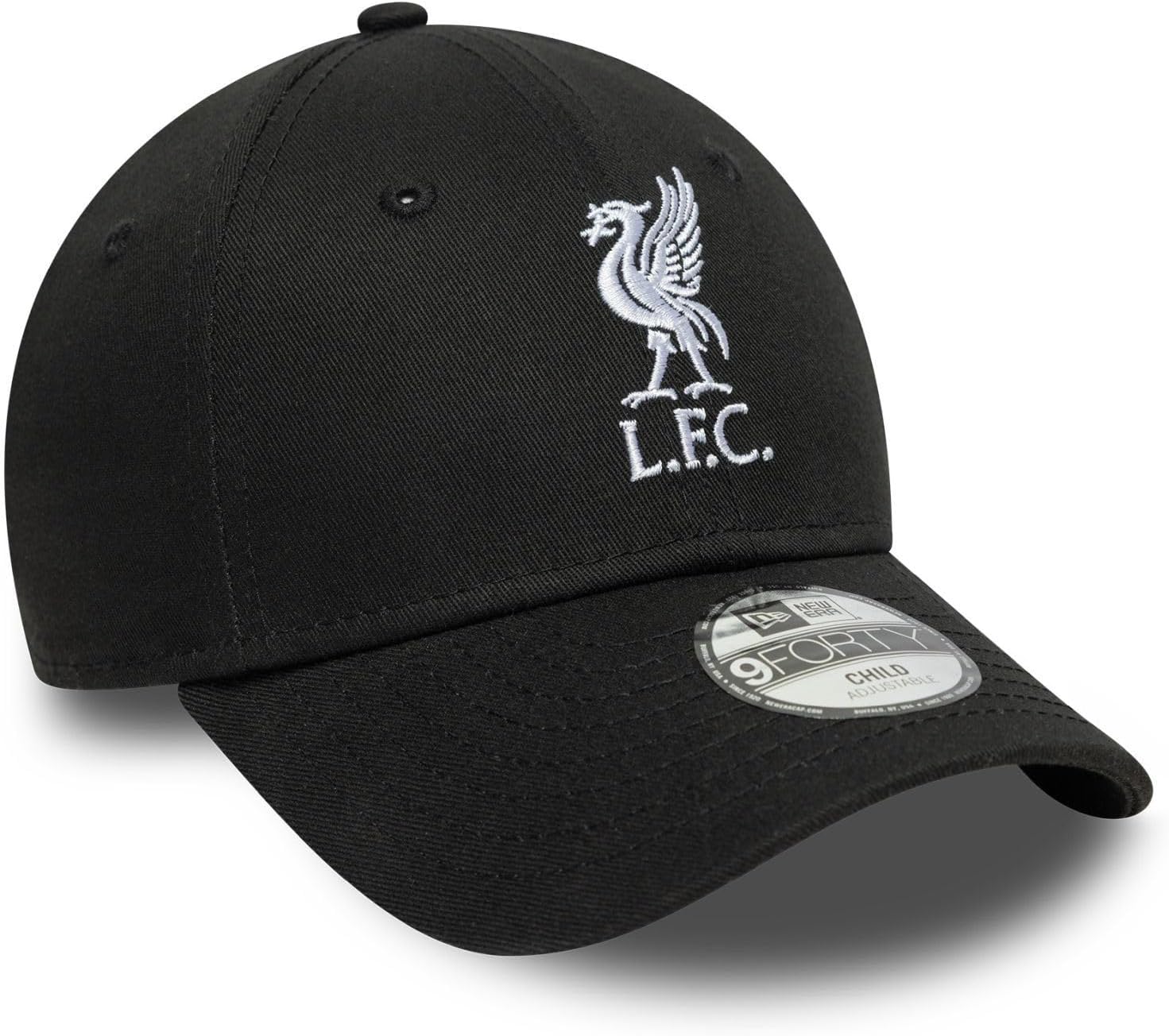 Liverpool Football Club, Official Merchandise, Youth, Kids, Core Logo Baseball Cap, Hat, Black - Image 3