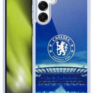 Head Case Designs Officially Licensed Chelsea Football Club Logo Retro Kit and Stadium Gel Case [Military Grade Protection] Compatible with Samsung Galaxy A16 5G and Compatible with MagSafe