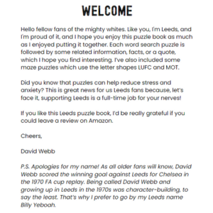 leeds united wordsearch