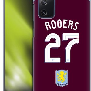 Head Case Designs Officially Licensed Aston Villa Football Club Morgan Rogers 2025/26 Players Home Kit Hard Back Case Compatible With Samsung Galaxy S20 FE / 5G