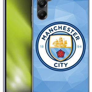 Head Case Designs Officially Licensed Manchester City Man City FC Blue Full Colour Badge Geometric Soft Gel Case Compatible With Samsung Galaxy A05s